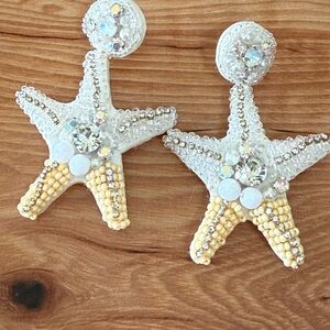 Starfish Beaded Earrings